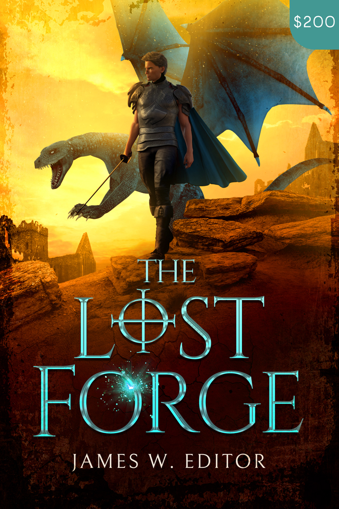 Premade Fantasy Book Cover Design: The Lost Forge